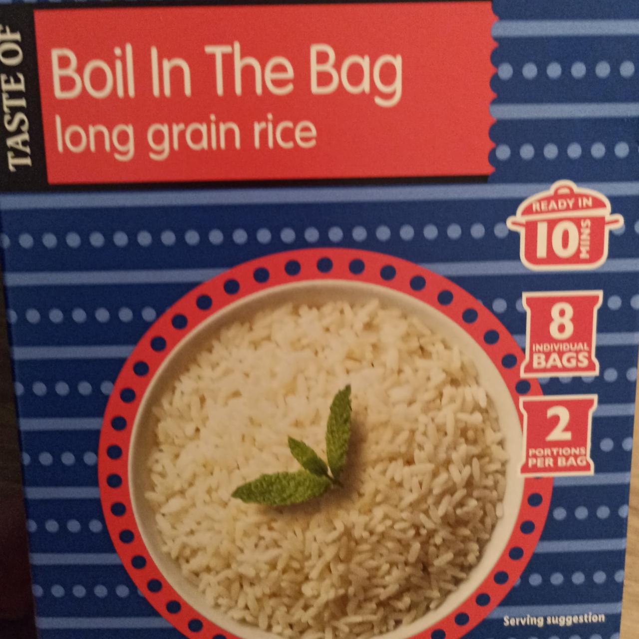 Fotografie - Long grain rice Boil in the bag Lidl