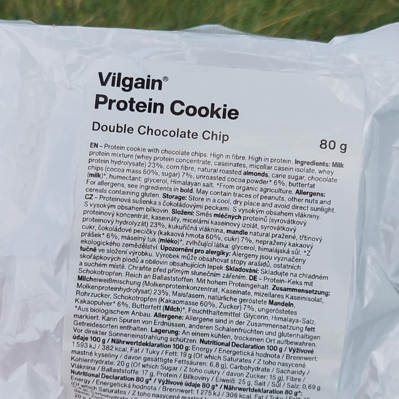 Fotografie - Protein Cookie Double Chocolate Chip Vilgain