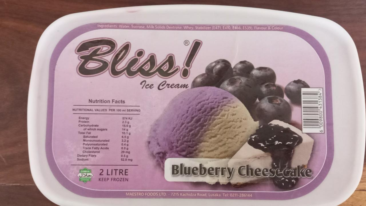 Fotografie - Ice Cream Blueberry Cheesecake Bliss