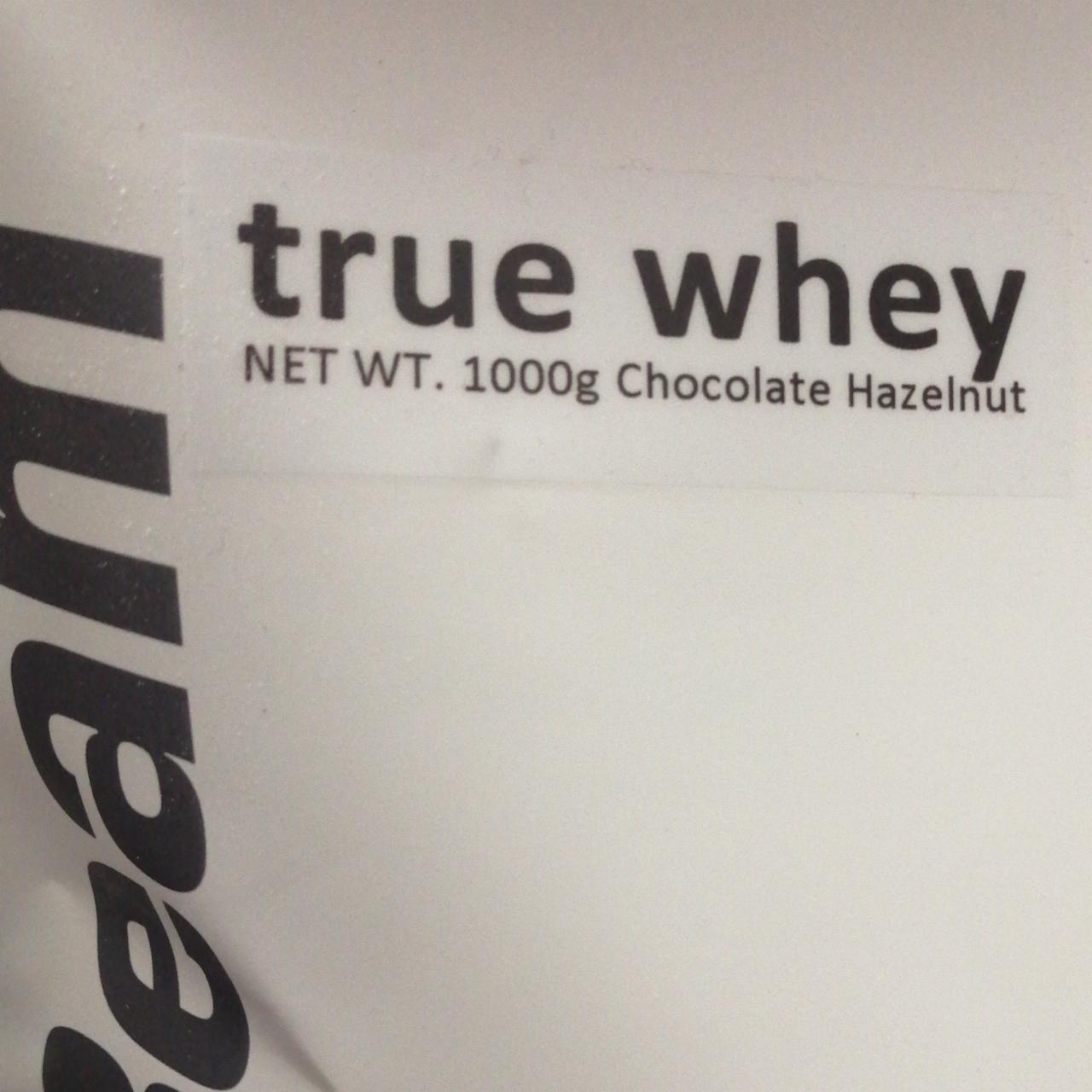 Fotografie - True whey protein chocolate hazelnut GymBeam