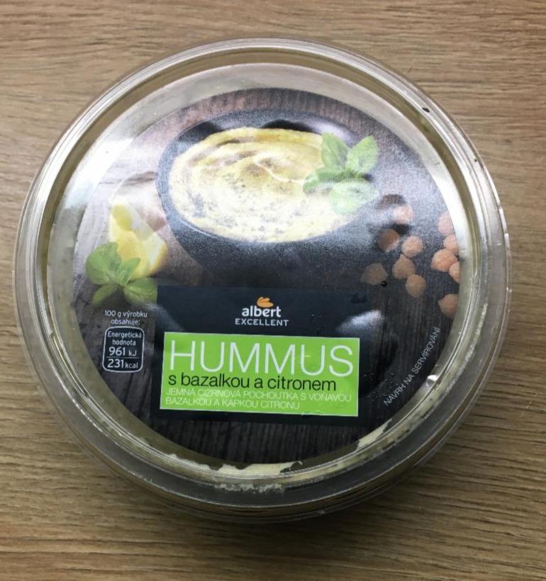 Fotografie - Hummus s bazalkou a citronem Albert Excellent