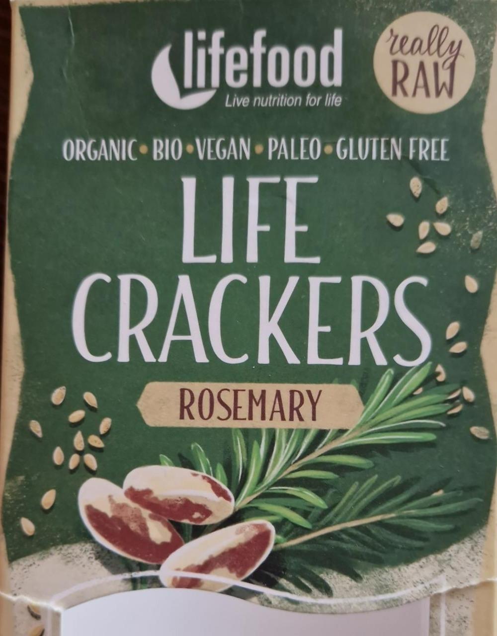 Fotografie - Life Crackers rosemary Lifefood