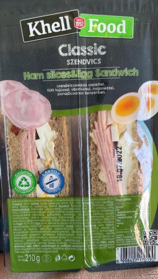 Fotografie - ham and egg Sandwich Khell-Food