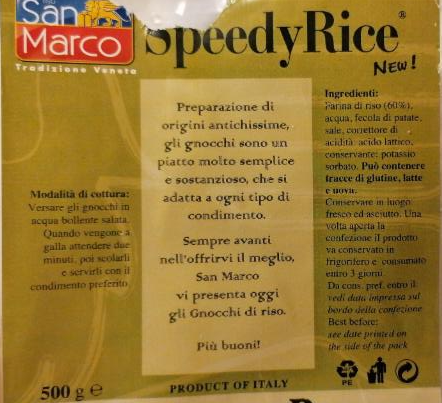 Fotografie - Gnocchi rýžové San marco