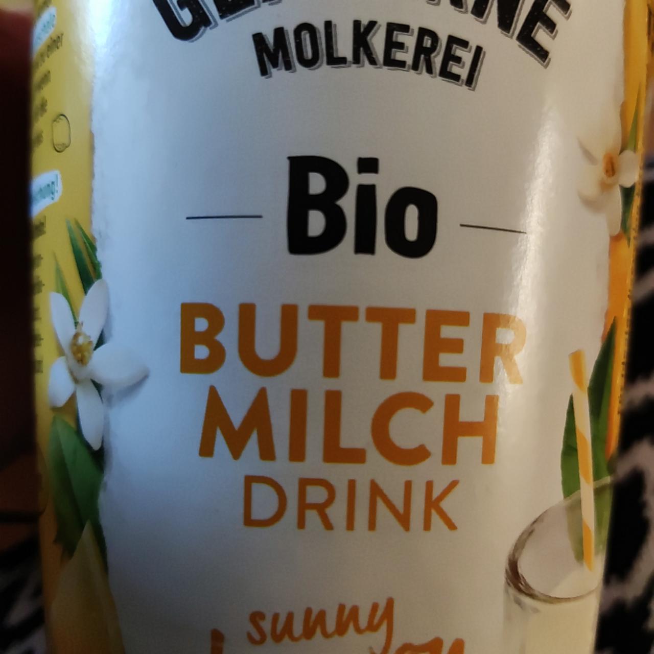 Fotografie - Butter Milch drink Gläserne Molkerei