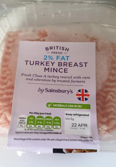 Fotografie - Turkey Breast Mince 2% Fat - Sainsbury's
