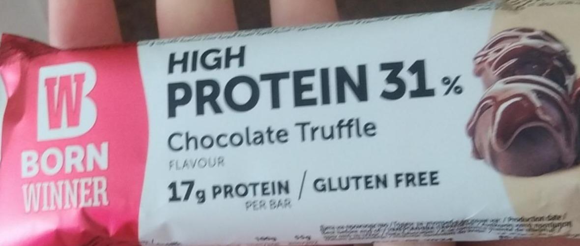 Fotografie - High protein 31% Chocolate truffle Born winner
