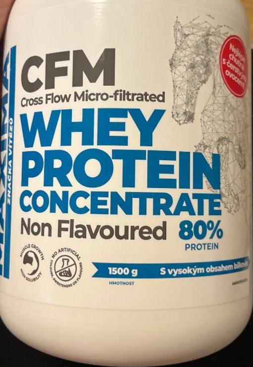 Fotografie - CFM Whey Protein concentrate non flavoured Alavis Maxima