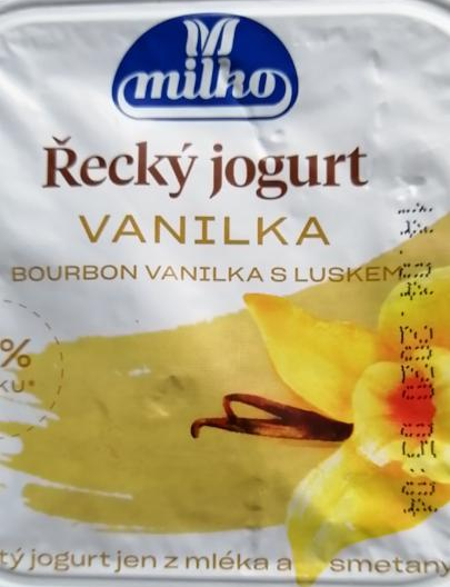 Fotografie - Řecký jogurt Bourbon Vanilka s luskem Milko