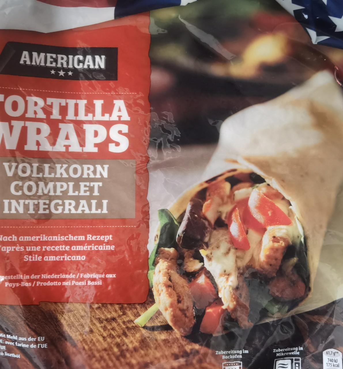 Fotografie - Tortilla Wraps Vollkorn American