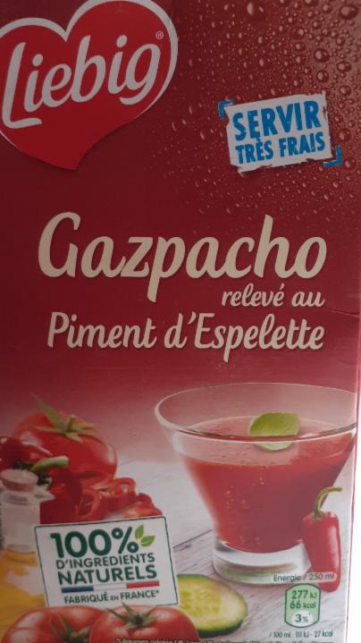 Fotografie - Gazpacho relevé au piment d'Espelette Liebig