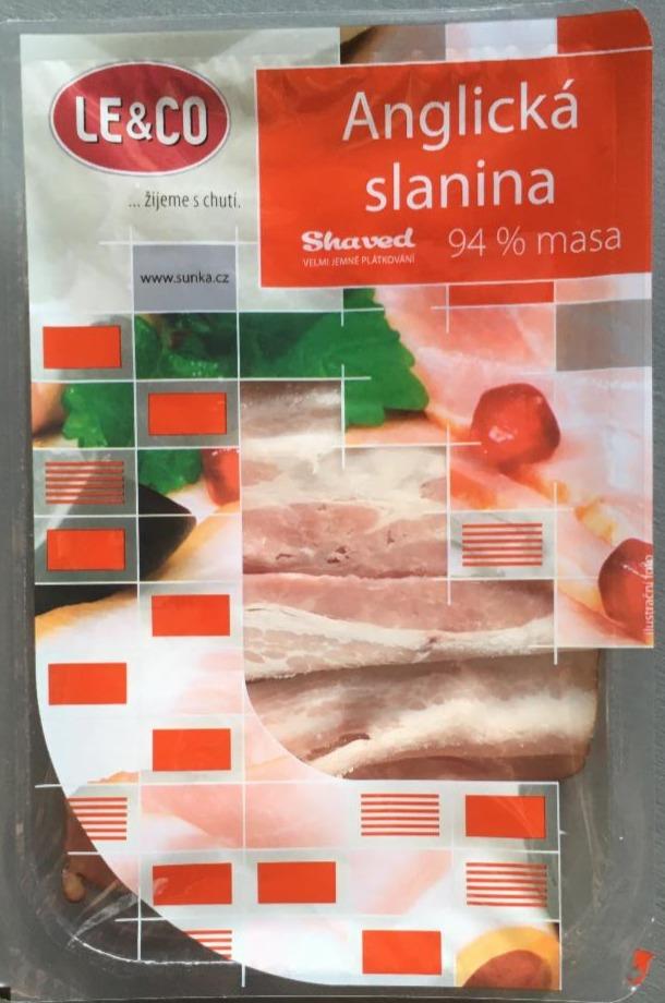 Fotografie - Anglická slanina shaved 94% masa LE & CO