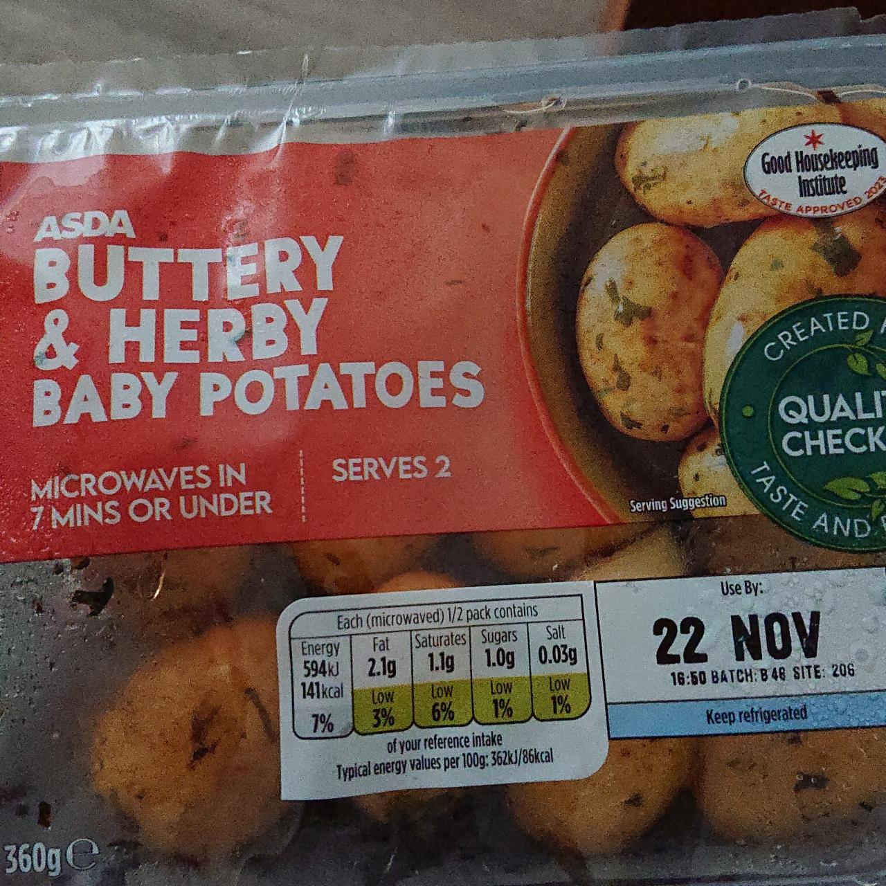 Fotografie - Buttery & Herby Baby Potatoes Asda