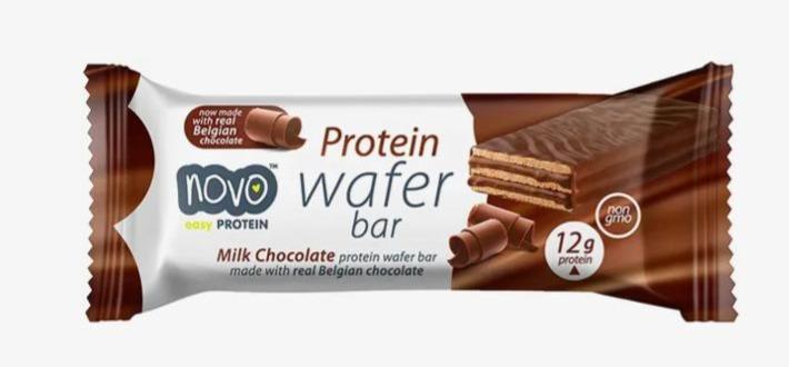 Fotografie - Protein Wafer Bar Mléčná čokoláda Novo