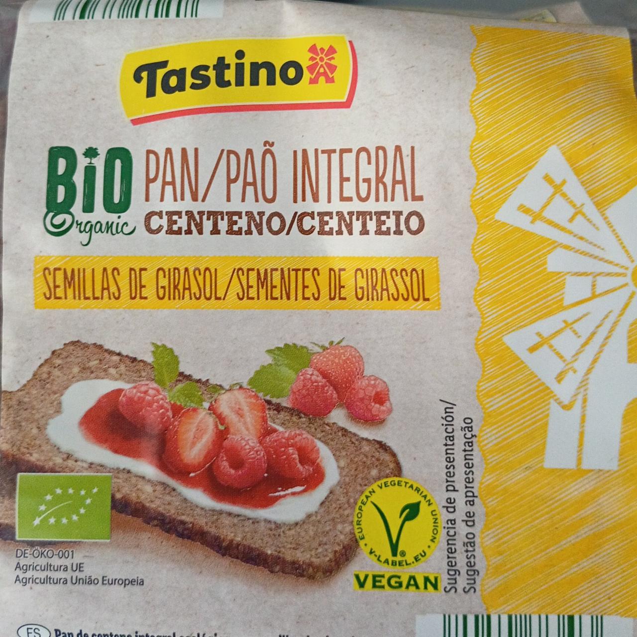 Fotografie - Bio Organic Pan Integral Centeno Semillas de Girasol Tastino