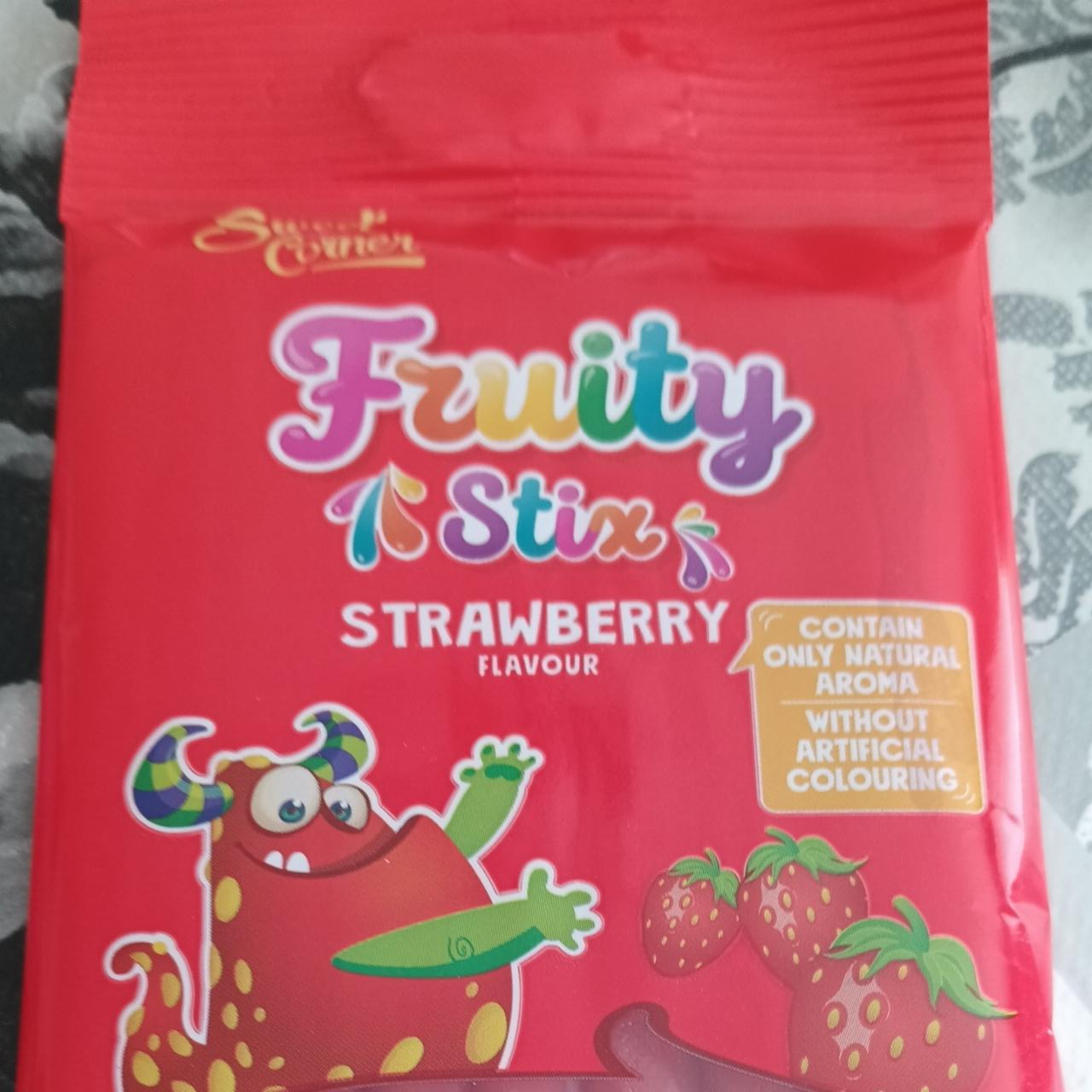 Fotografie - Fruity Stix Strawberry flavour Sweet Corner