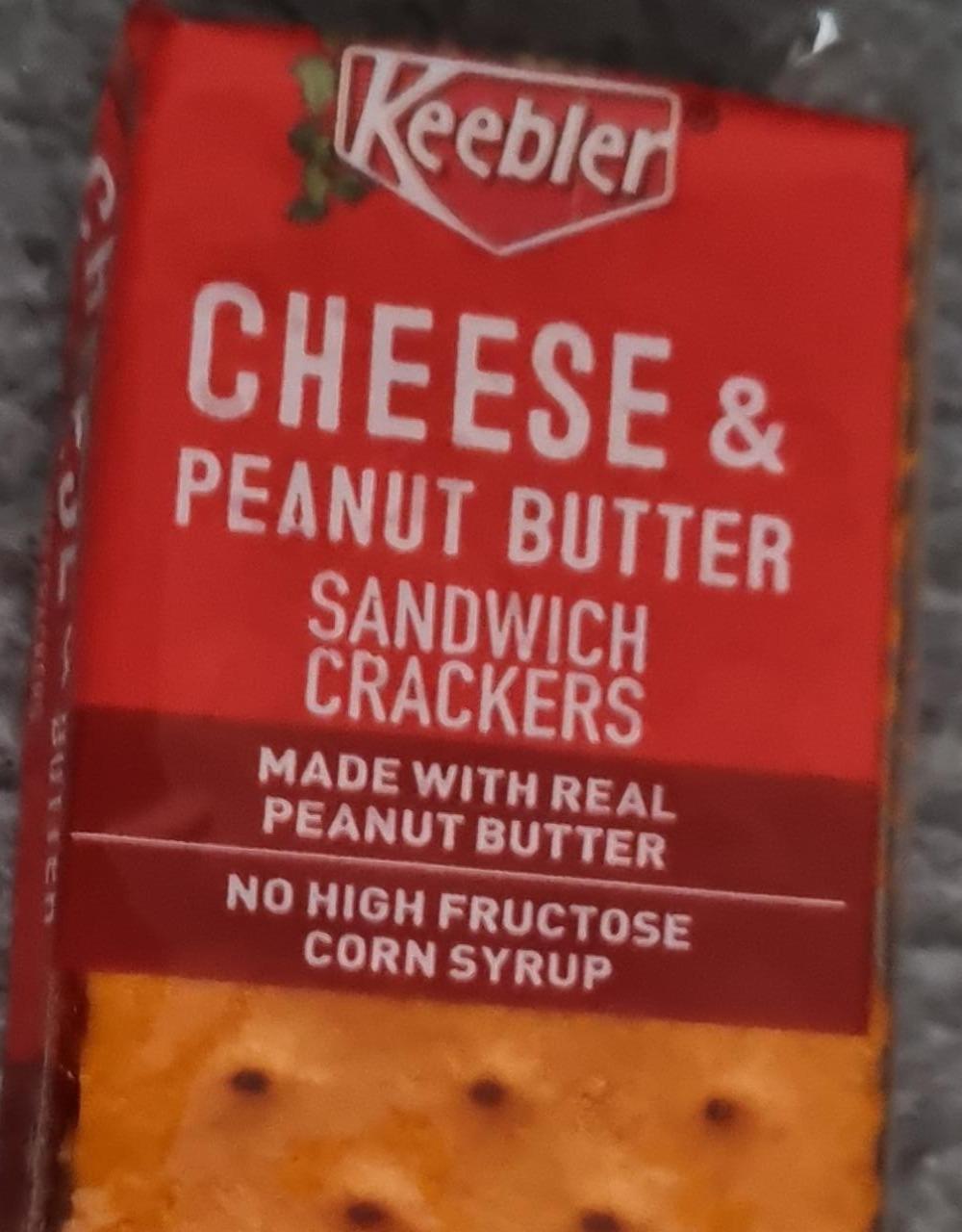 Fotografie - Cheese & peanut butter sandwich crackers Keebler