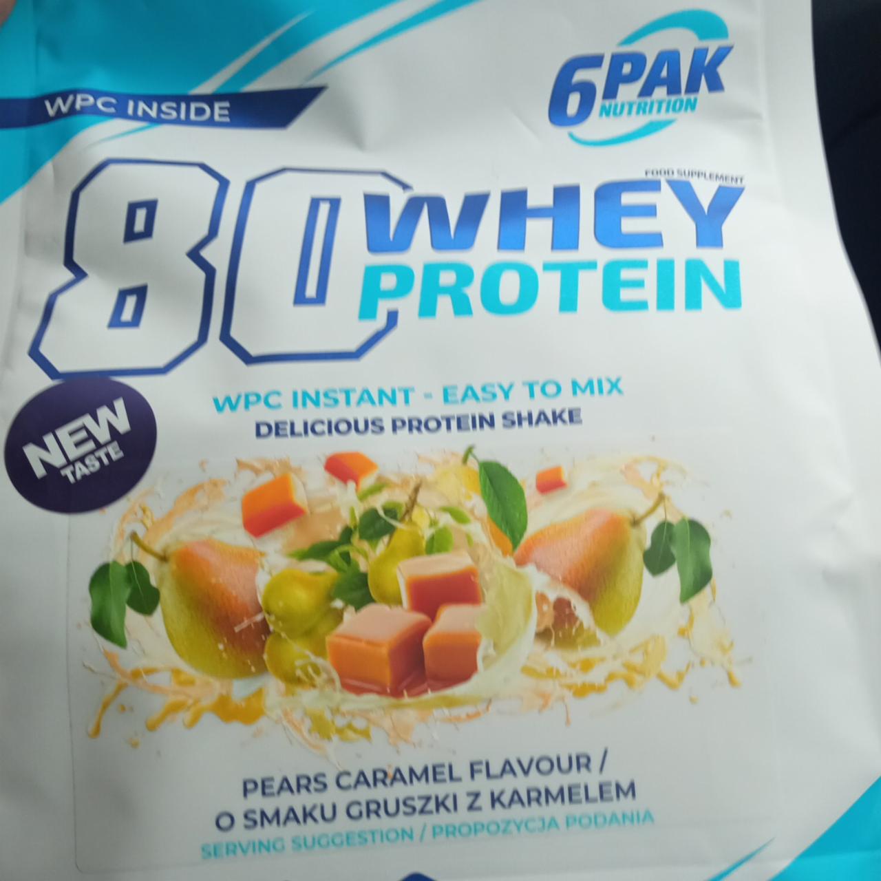 Fotografie - 80 Whey protein Pears Caramel 6PAK Nutrition