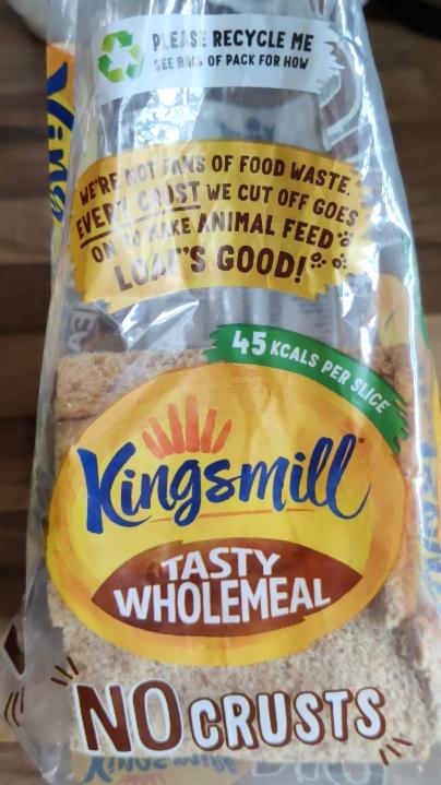 Fotografie - chléb toastový KINGSMILL celozrnný bez kůrky