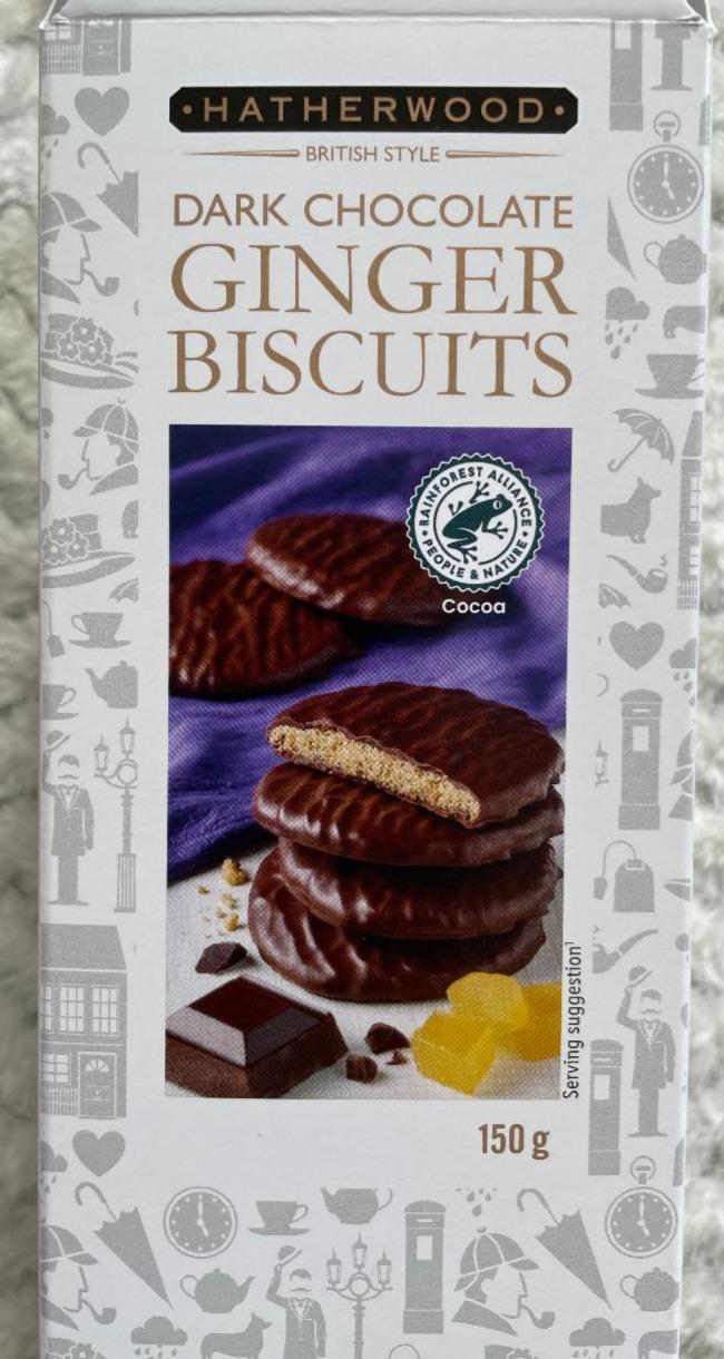 Fotografie - Dark Chocolate Ginger Biscuits Hatherwood