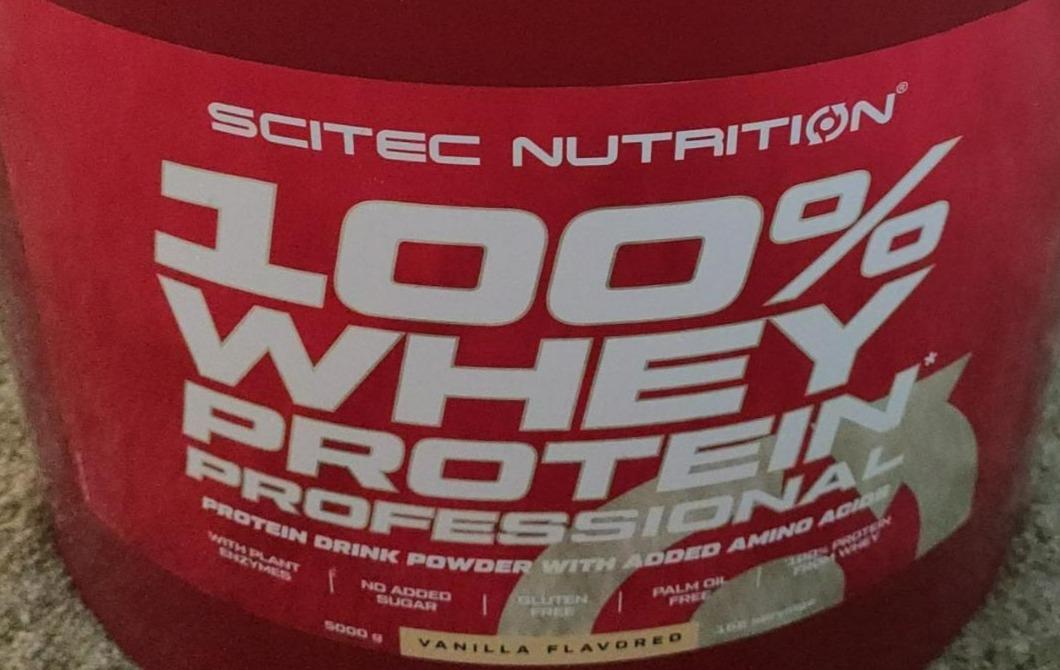Fotografie - 100% Whey Protein Professional Vanilla Flavored Scitec Nutrition