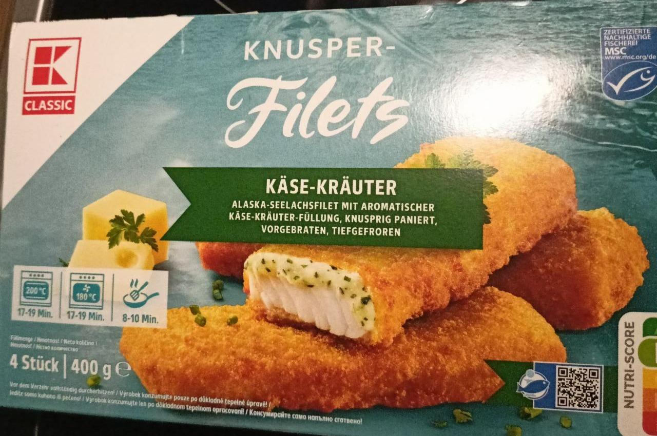 Fotografie - Knusperfilets Käse-Kräuter K-Classic