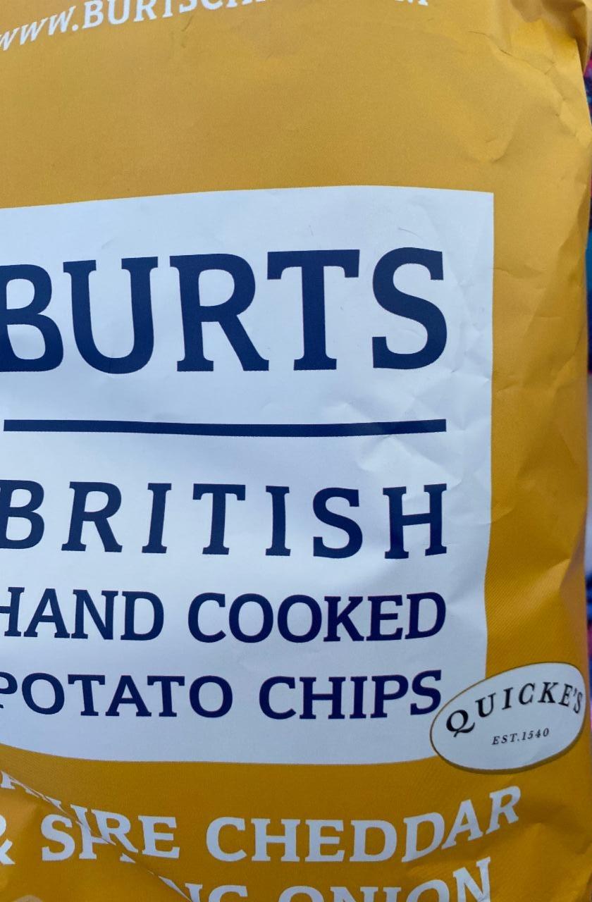 Fotografie - British Hand Cooked Potato Chips Mature Cheddar & Spring Onion Burts