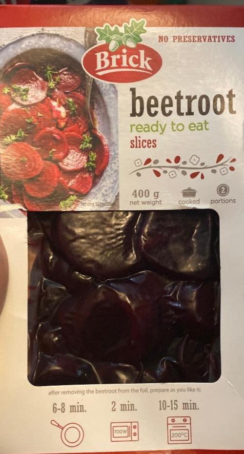 Fotografie - beetroot ready to eat slices Brick