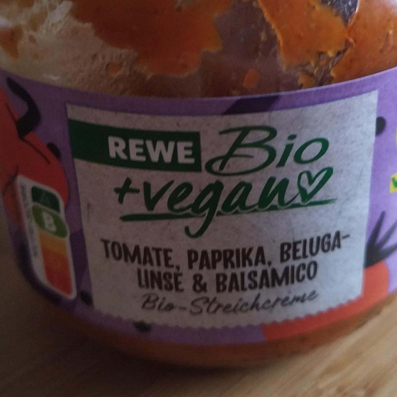 Fotografie - Tomate, Paprika, Beluga Linse & Balsamico Bio-Streichcreme REWE Bio