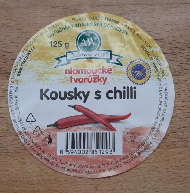 Fotografie - Olomoucké tvarůžky Kousky s chilli A.W.