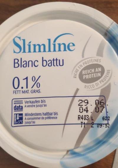 Fotografie - Slimline Blanc battu 0,1%