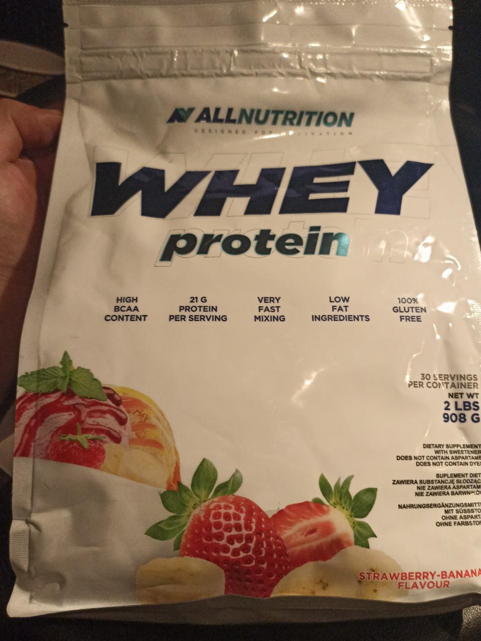 Fotografie - Whey Protein Powder Strawbery