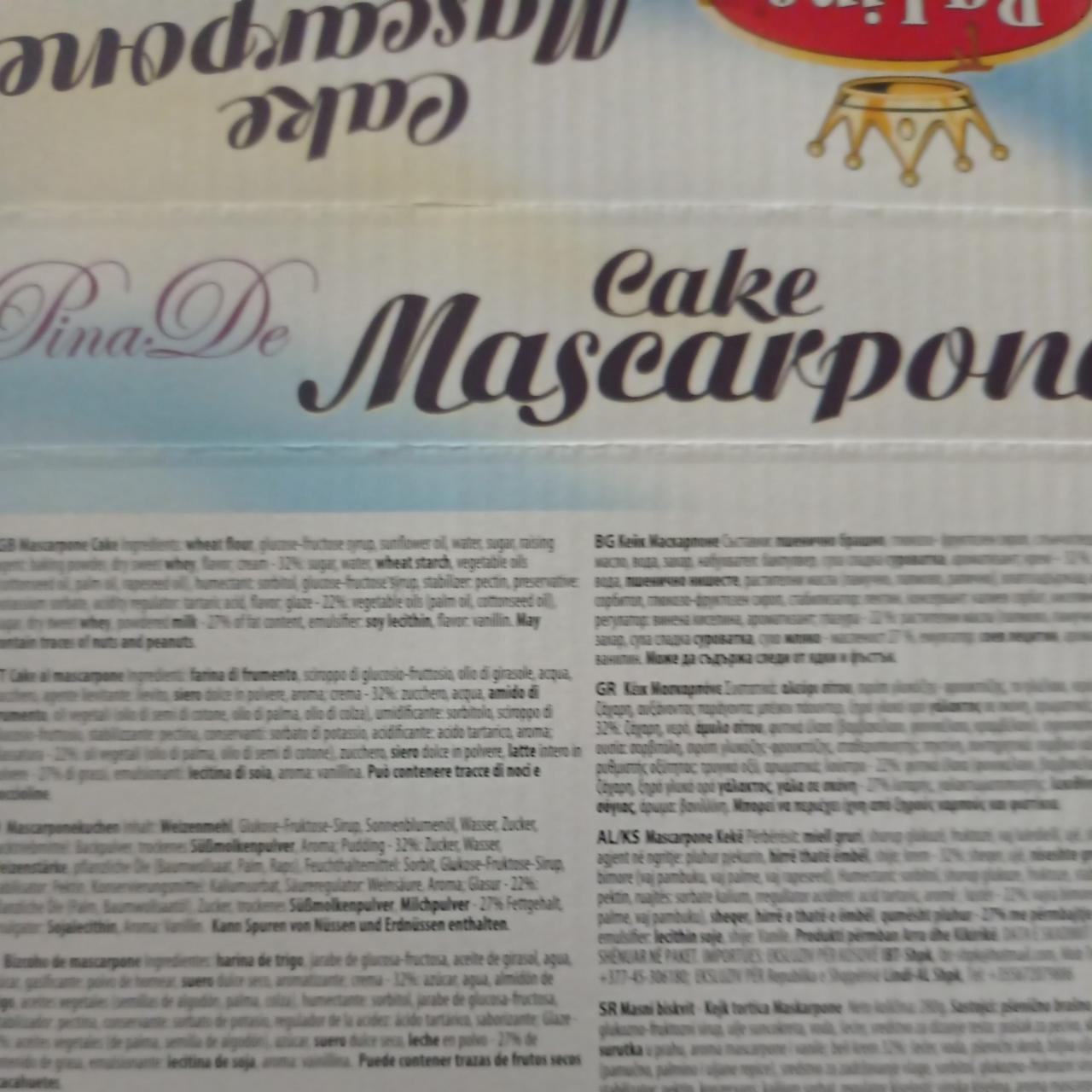 Fotografie - Cake Mascarpone BG Line