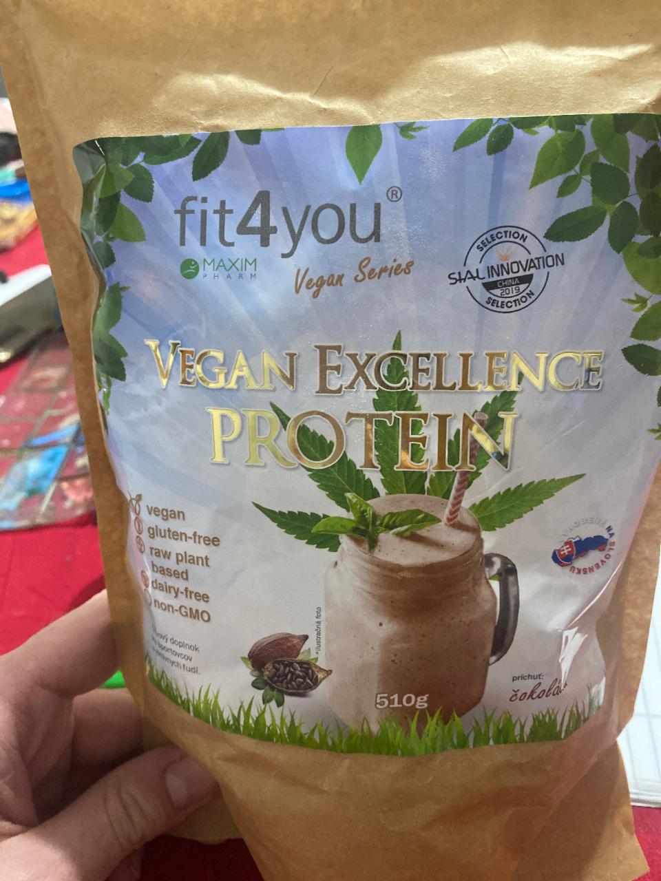 Fotografie - Vegan Excellence Protein Čokoláda Fit4you