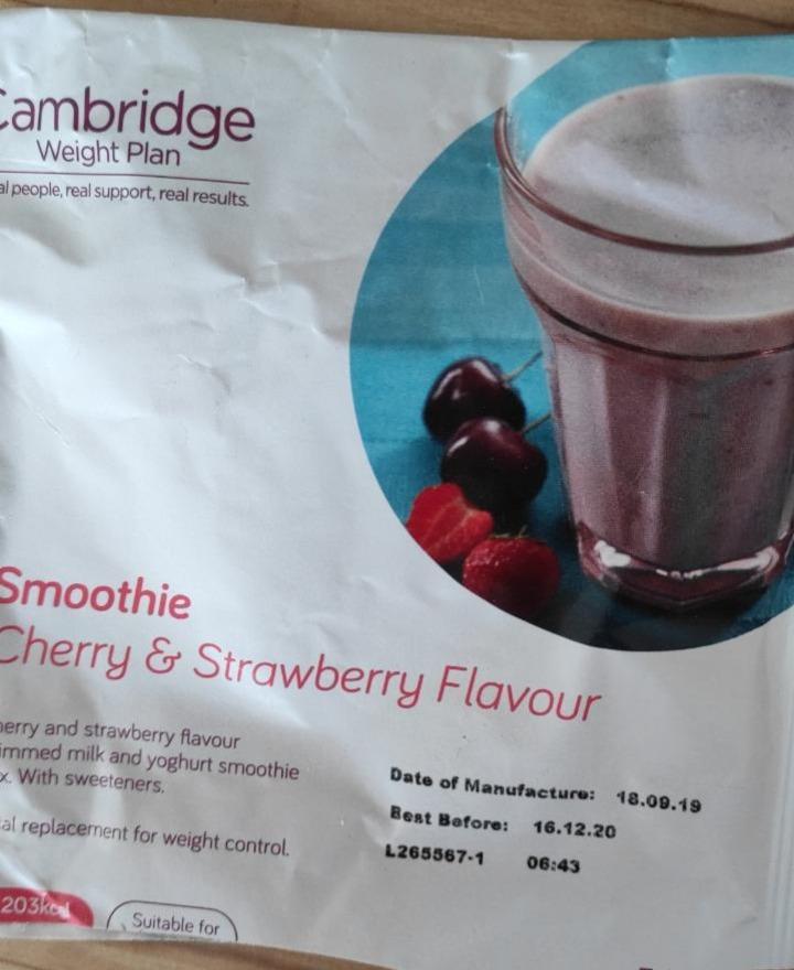 Fotografie - Smoothie cherry & strawberry flavour Cambridge Weight Plan