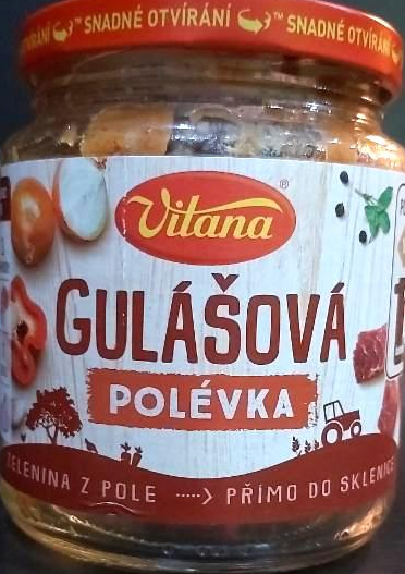 Fotografie - Gulášová polévka zelenina z pole přímo do sklenice Vitana