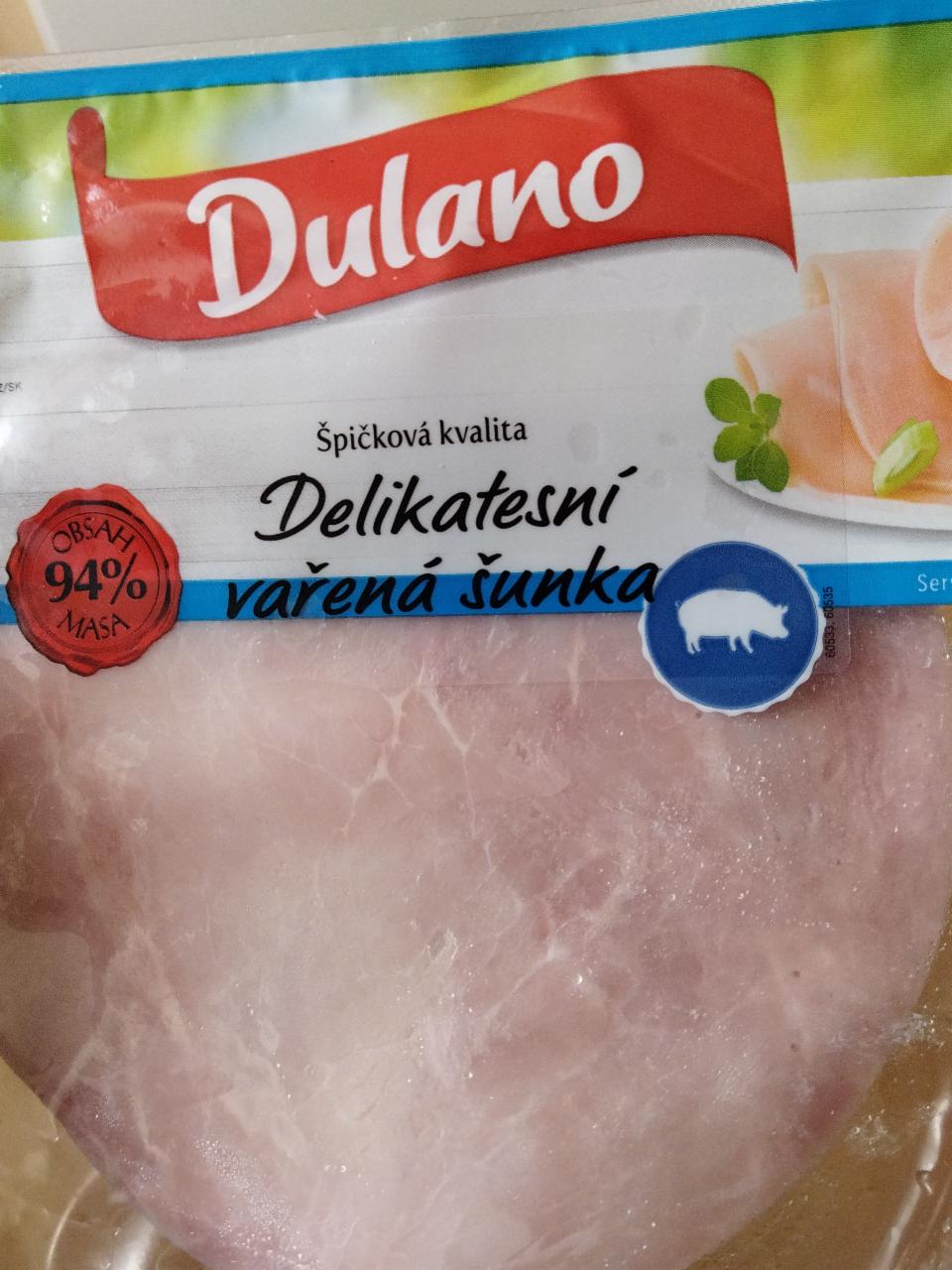 Fotografie - Delikatesní vařená šunka 94% masa Dulano