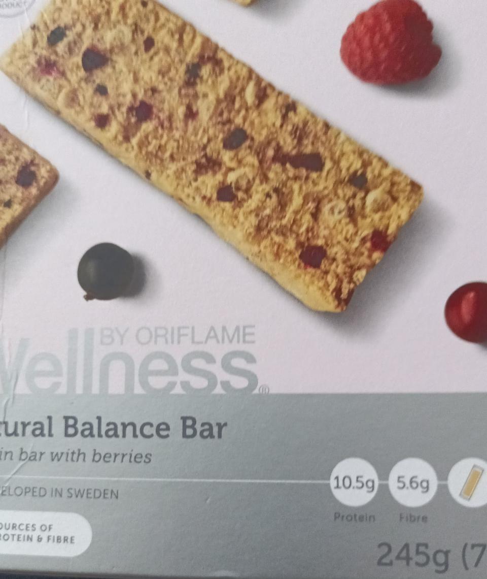 Fotografie - proteinová tyčinka Natural Balance Bar Wellness by Oriflame