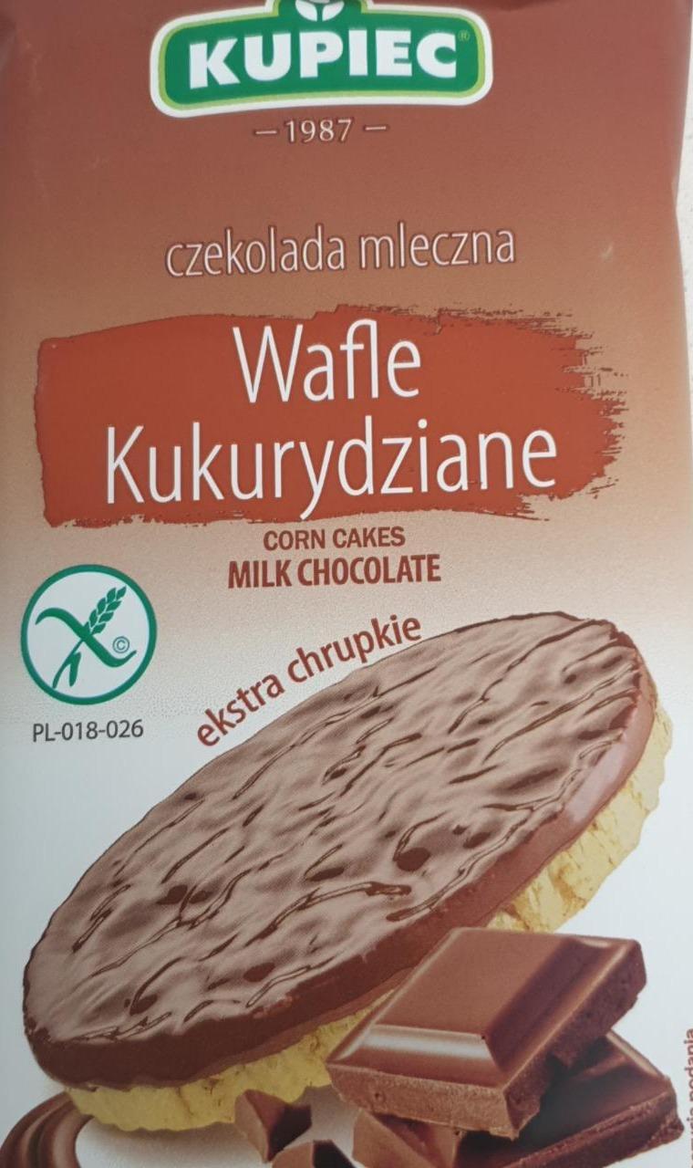 Fotografie - Wafle kukurydziane czekolada mleczna Kupiec