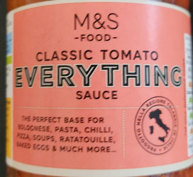 Fotografie - Classic tomuto Everything sauce M&S Food