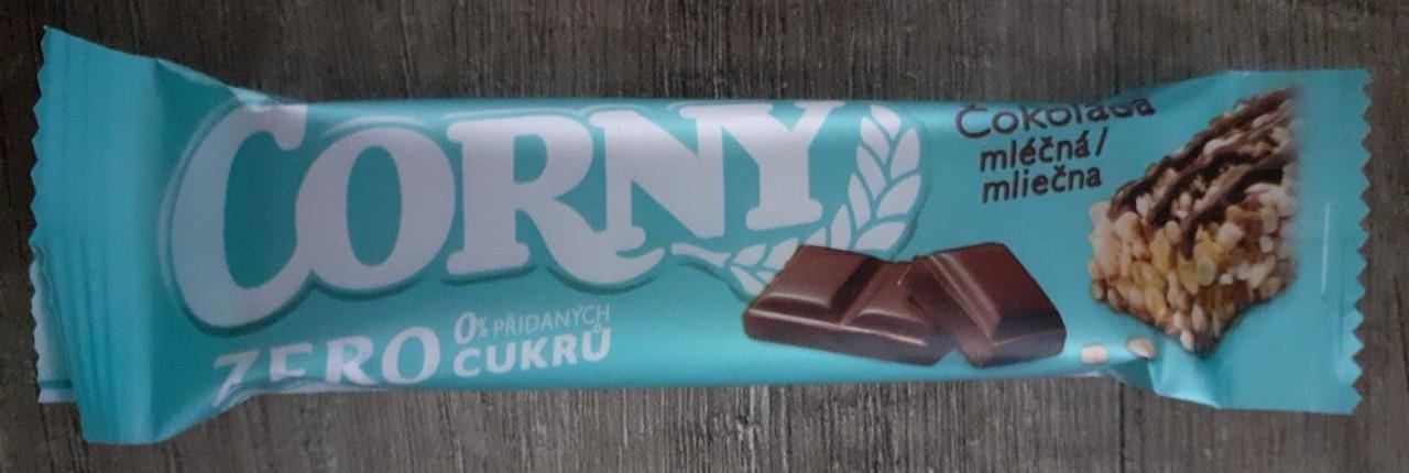 Fotografie - Zero 0% cukru Čokoláda mléčná Corny