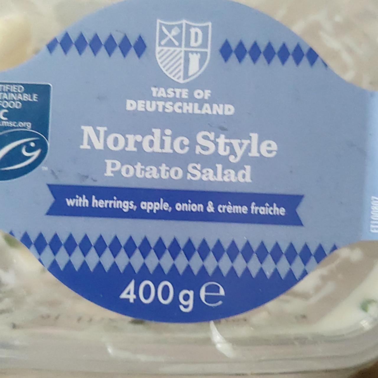 Fotografie - Nordic Style potato salad with herrings, apple, onion & créme fraiche Taste of Deutschland