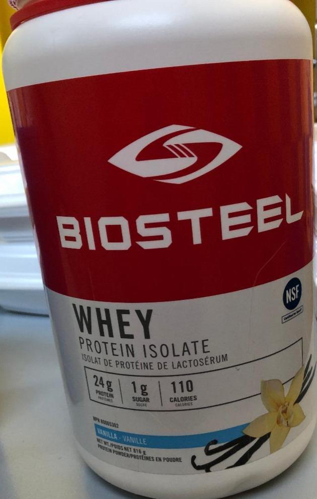 Fotografie - Whey protein isolate Vanilla BioSteel