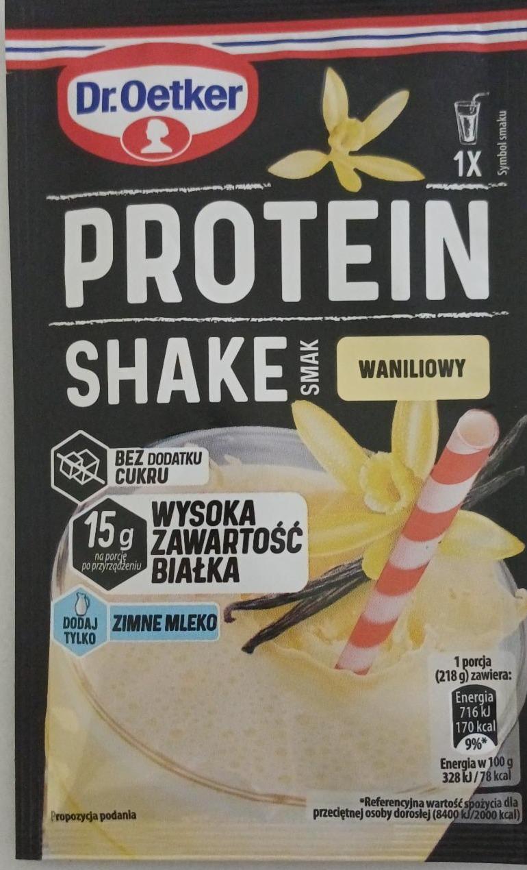 Fotografie - Protein shake smak waniliowy Dr.Oetker