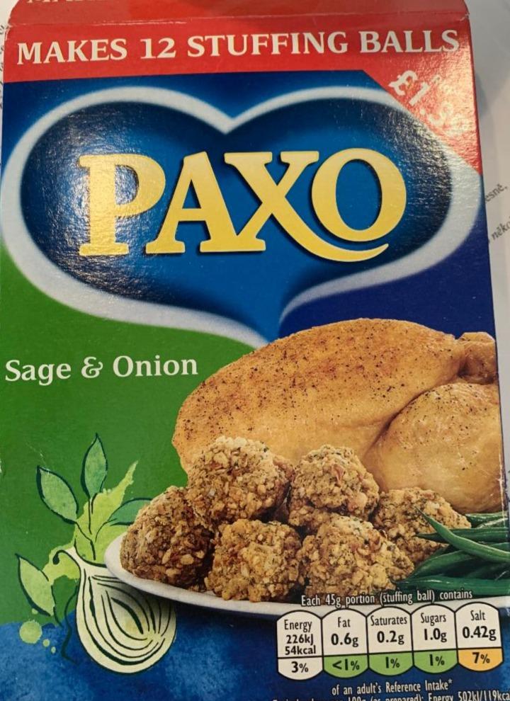Fotografie - paxo sage and onion stuffing mix