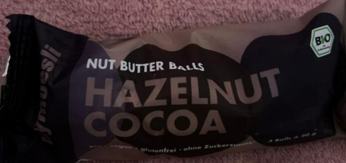 Fotografie - Nut butter balls Hazelnut cocoa MyMuesli