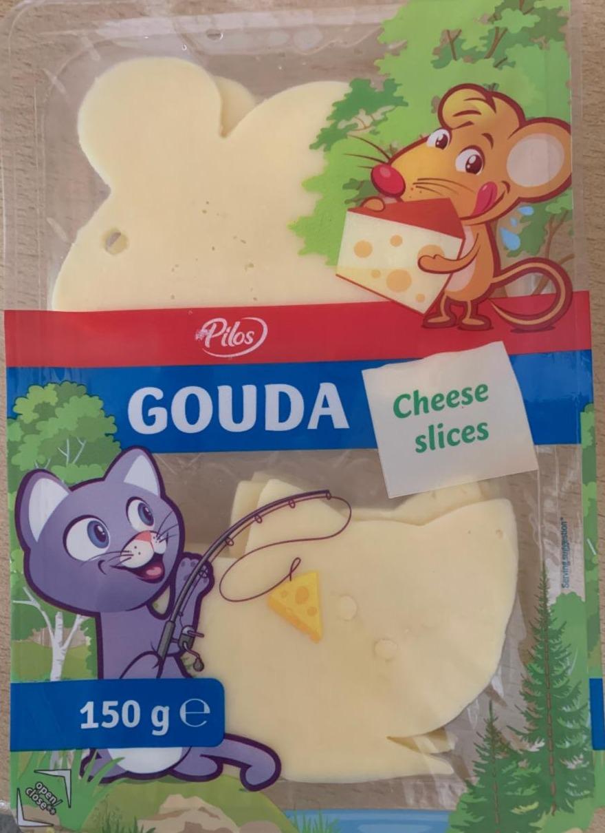Fotografie - Gouda cheese slices Pilos