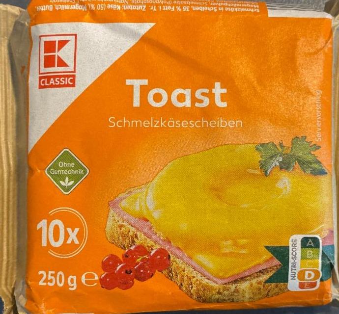 Fotografie - Toast Schmelzkäsescheiben K-Classic