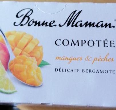 Fotografie - Compotée mangues & pêches délicate bergamote Bonne Maman