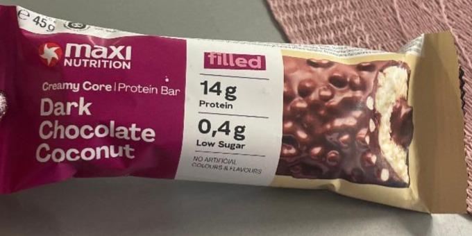 Fotografie - Creamy Core Protein Bar Dark Chocolate Coconut Maxi nutrition